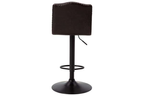 Gaddison Brown Black Tall Uph Swivel Barstool(Set of 2) - Image 8