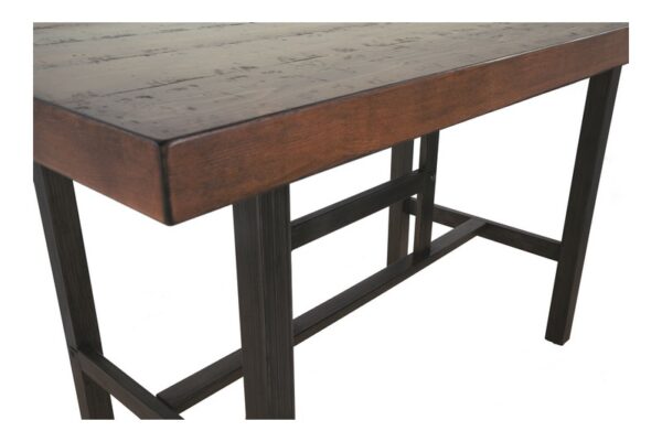 Kavara Medium Brown Rectangular Dining Room Counter Table - Image 4