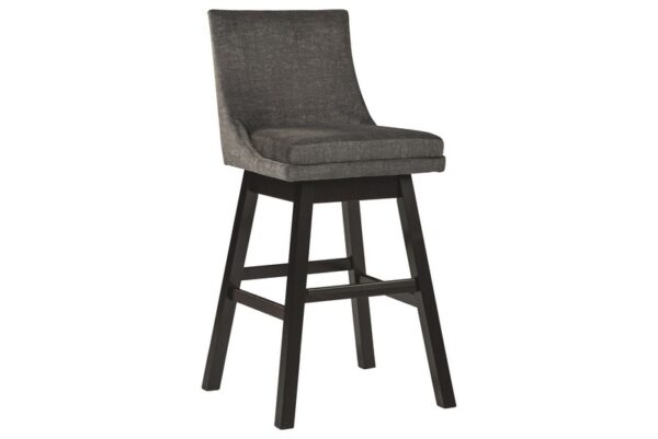 Tallenger Dark Gray Tall Uph Swivel Barstool(Set of 2) - Image 3