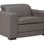 Texline Gray Pwr Recliner/Adj Headrest