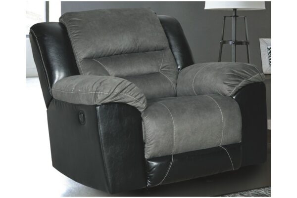 Earhart Slate 3 Pc. Reclining Sofa, Loveseat, Rocker Recliner - Image 2