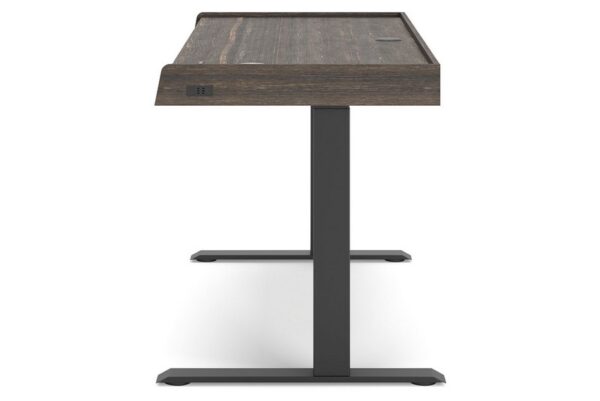 Zendex Dark Brown Adjustable Height Desk - Image 9