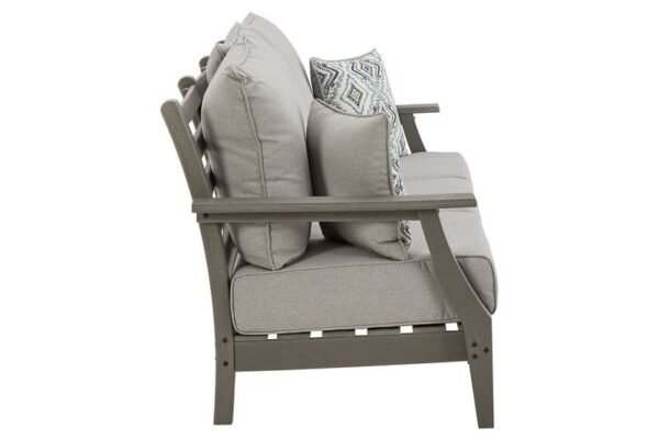 Visola Gray Sofa With Cushion - Image 4