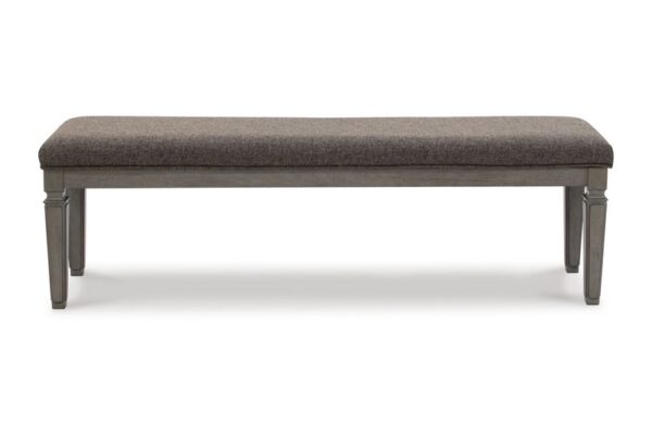 Lexorne Gray Large Uph Dining Room Bench - Image 4