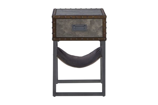 Derrylin Brown Chair Side End Table - Image 4