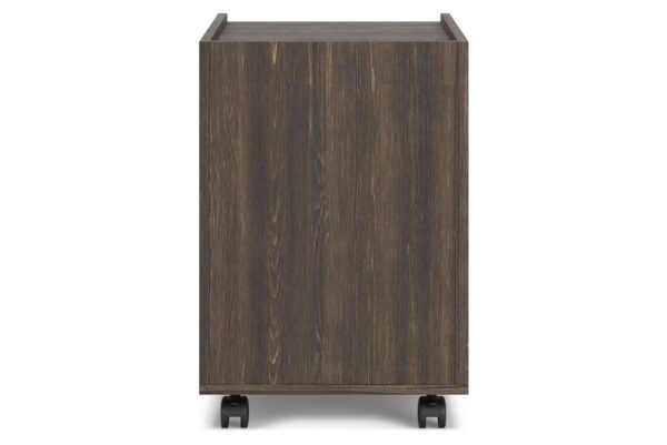 Zendex Dark Brown File Cabinet - Image 6