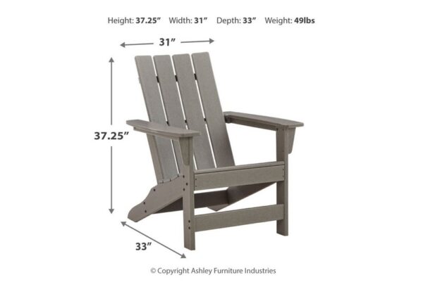 Visola Gray Adirondack Chair - Image 7