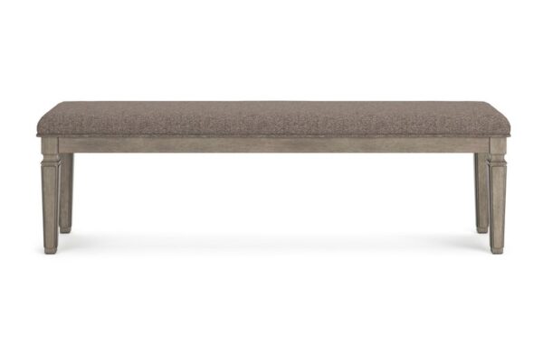 Lexorne Gray Large Uph Dining Room Bench - Image 5