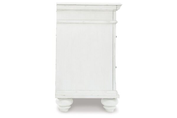 Kanwyn Whitewash Three Drawer Night Stand - Image 4