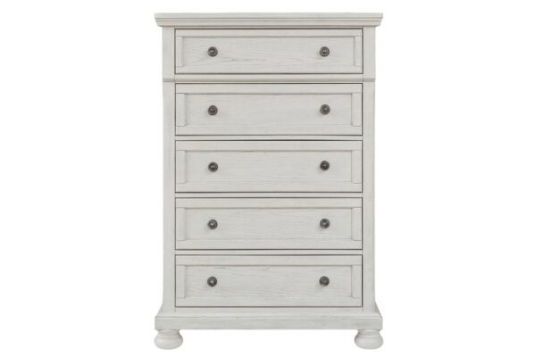 Robbinsdale Antique White Five Drawer Chest - Image 4