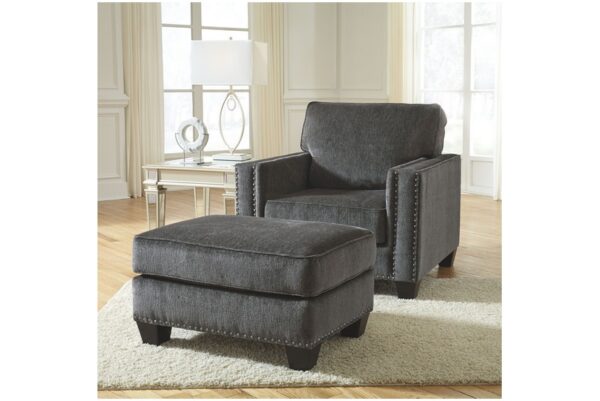 Gavril Smoke 4 Pc. Sofa, Loveseat, Chair, Ottoman - Image 3