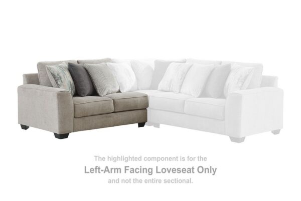 Ardsley Pewter Laf Loveseat - Image 2