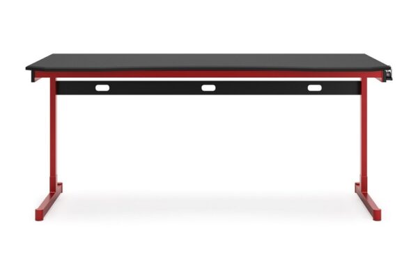 Lynxtyn Red / Black Home Office Desk - Image 2