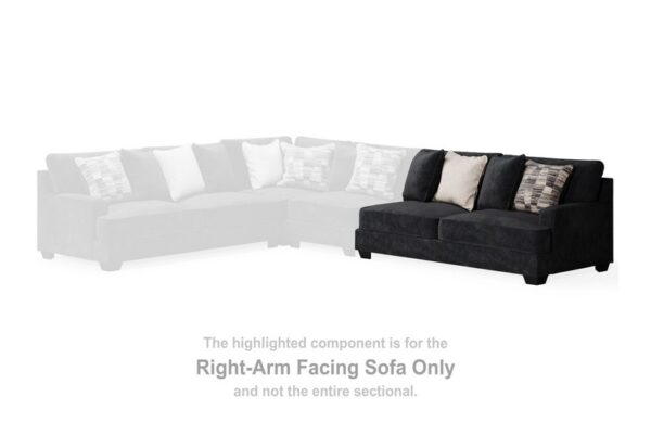 Lavernett Charcoal Raf Sofa - Image 2