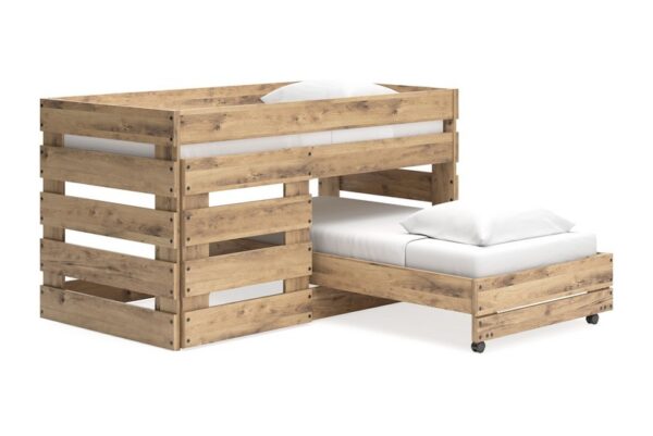 Larstin Brown Twin Over Twin Loft Bed - Image 2