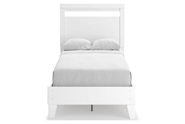 Flannia White Twin Panel Bed - Image 4