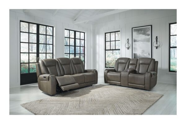 Card Player Smoke 2 Pc. Power Reclining Sofa, Loveseat