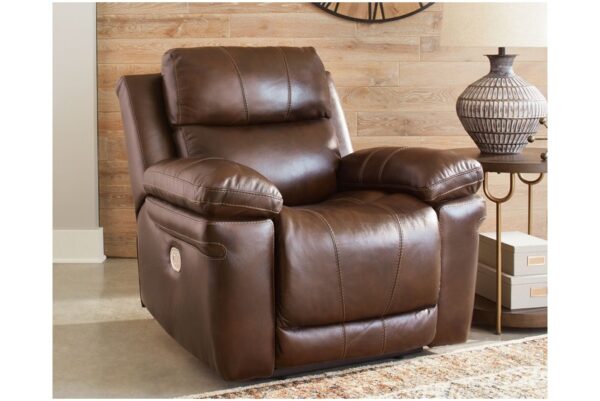 Edmar Chocolate 3 Pc. Power Sofa, Loveseat, Recliner - Image 10