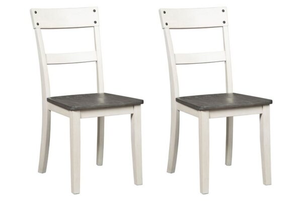 Nelling White / Brown / Beige Dining Room Side Chair (Set of 2) - Image 3