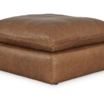 Emilia Caramel Oversized Accent Ottoman