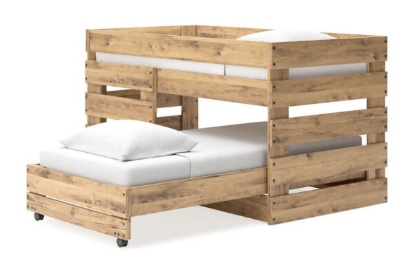 Larstin Brown Twin Over Twin Loft Bed - Image 4