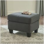 Bayonne Charcoal Ottoman