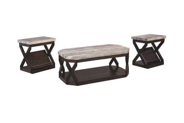 Radilyn Grayish Brown Occasional Table Set (Set of 3) - Image 4