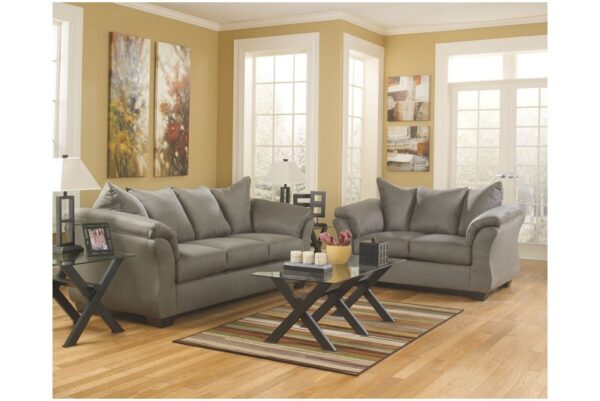 Darcy Cobblestone Loveseat - Image 12