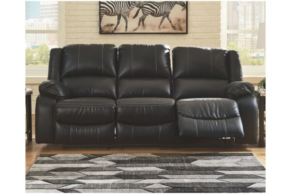 Calderwell Black Reclining Sofa - Image 2