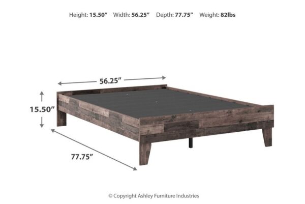 Neilsville Multi Gray Full Platform Bed - Image 7