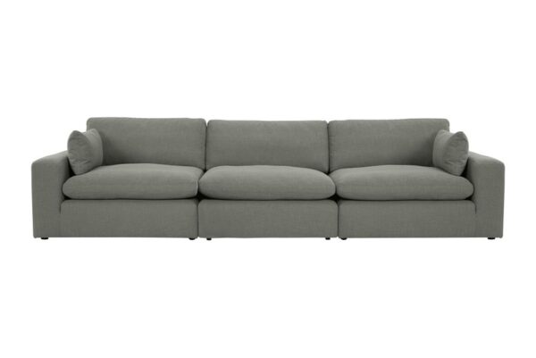 Elyza Smoke Sofa 3 Pc Sectional - Image 2