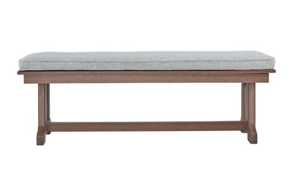 Emmeline Brown Bench With Cushion - Image 3