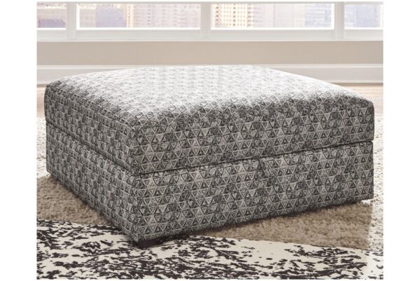 Kellway Bisque Ottoman With Storage - Image 2