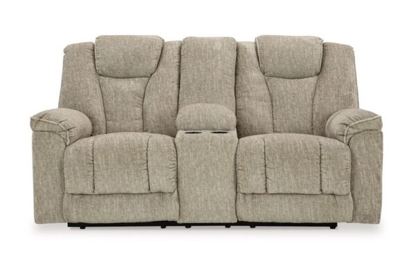 Hindmarsh Stone Power Reclining Loveseat With Console/ Adj Hdrst - Image 5