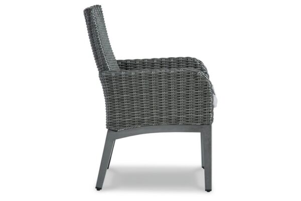 Elite Park Gray Arm Chair With Cushion (Set of 2) - Image 5