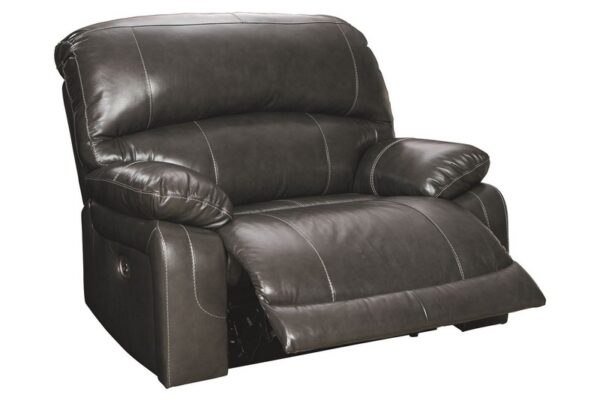 Hallstrung Gray Pwr Recliner/Adj Headrest - Image 3