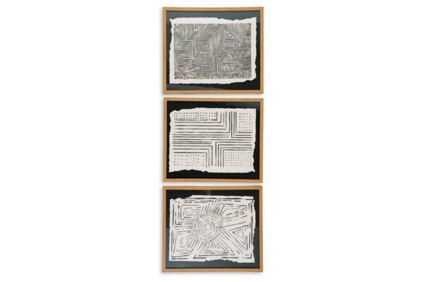 Wonderstow Black / Beige Wall Art Set (Set of 3) - Image 6