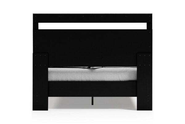 Finch Black / Brown Queen Panel Platform Bed - Image 5