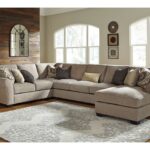 Pantomine Driftwood Right Arm Facing Chaise With Armless Sofa 4 Pc Sectional