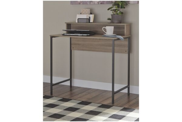 Titania Light Brown / Gunmetal Home Office Small Desk - Image 2