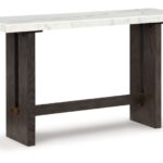 Burkhaus White / Dark Brown Sofa Table