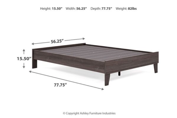 Brymont Dark Gray Full Platform Bed - Image 9