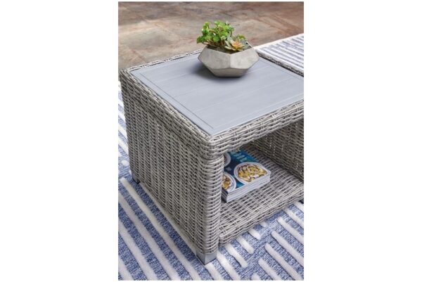 Naples Beach Light Gray Square End Table - Image 5