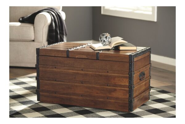 Kettleby Brown Storage Trunk - Image 8