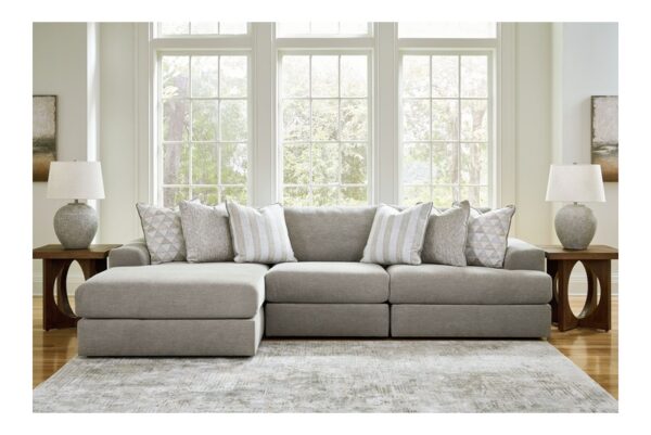 Avaliyah Ash 3 Piece Sectional With Laf Corner Chaise - Image 4