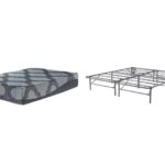 12 Inch Ashley Hybrid Gray 2 Pc. King Foundation And Mattress