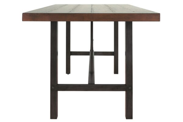 Kavara Medium Brown Rectangular Dining Room Counter Table - Image 3