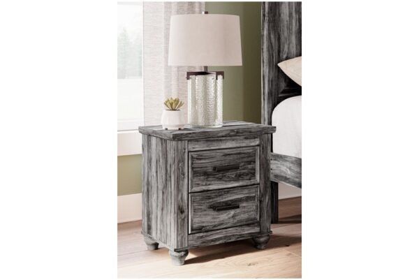 Thyven Gray Two Drawer Night Stand - Image 2