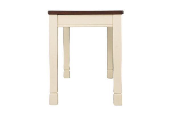 Whitesburg Brown / Cottage White Large Dining Room Bench - Image 3