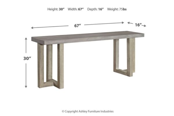 Lockthorne Gray Console Sofa Table - Image 7